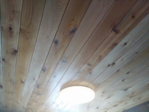 Tongue and Groove Cedar Ceiling